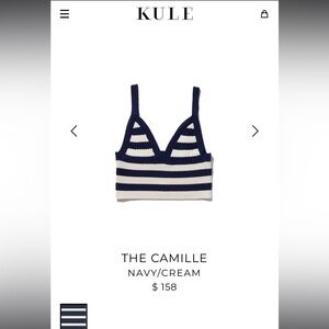 NWT Kule The Camille Crop